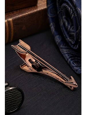 Kravatkolik Ok Motif Bronz Renk Kravat Iğnesi KIY714