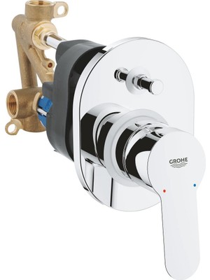 Grohe BauEdge Ankastre Banyo Duş Bataryası - 29039000 Gri Renk Termostatik Kontrol Yok Kolay Montaj