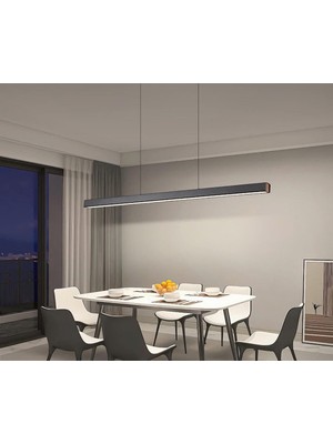 UltraMint Şık 120CM Sarkıt Lineer Aydınlatma, Gün Işığı 3000K, Modern Tasarım