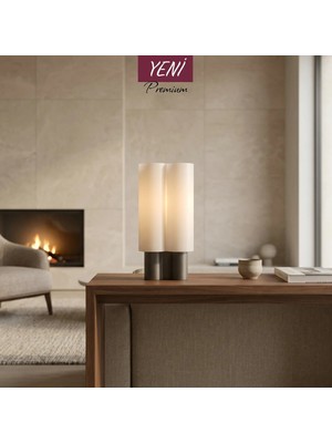 Nazze Sendai Siyah Masa Lambası Modern Abajur