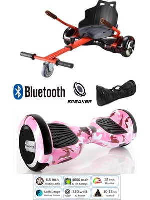 Citymate Elektrikli Kaykay Scooter Hoverboard Akıllı Dengeli + Hover Kart + Çanta Full Paket