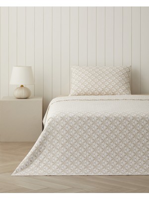 English Home Mossia Tek Kişilik Pike Takımı 150X220 cm Bej