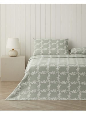 English Home Pera Çift Kişilik Pike Takımı 200X220 cm Yeşil