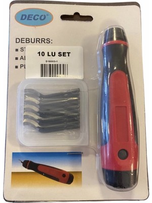 Deco 10 Parça Çapak Alma Raspa Seti Çok Yönlü Kullanım ve Ergonomik Tasarım ile El Yorgunluğunu Azaltır