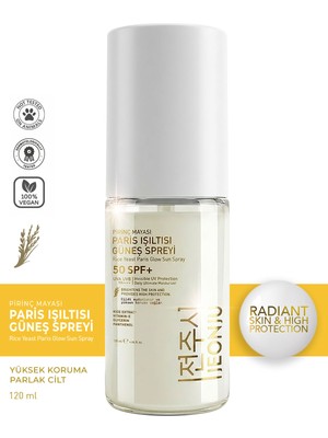 Jeonju Paris Işıltısı Güneş Spreyi 120 ml Yüksek Korumalı SPF 50+ Tüm Cilt Tipleri İçin Leke Karşıtı