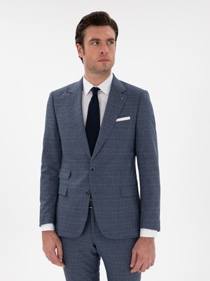 Cacharel Erkek Mavi Slim Fit Ceket 50284830-VR036