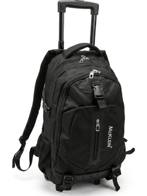 Mcklein  Çekçekli Sırt Çantası Tekerlekli Sırt Çantası Laptop Bölmeli 55CM