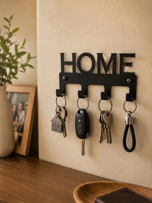 Empressco Lunoart Home Yazılı Metal Anahtarlık Askısı | Duvar Tipi Anahtar Organizer - Fiyatı, Yorumları