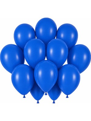 BeySüS Mavi Renk Lateks Pastel Balon (30 Cm) - 12 Adet