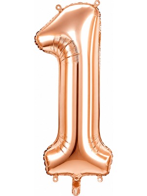 BeySüS 1 Rakam Folyo Balon Rose Gold Rengi (100 Cm)