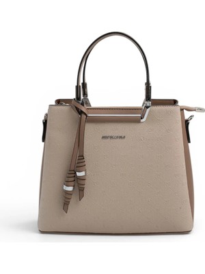 Silver Polo Bej - Latte Fashion Kadın El Çantası SP969