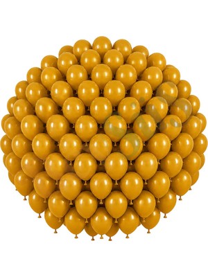 BeySüS Zerdeçal Renk Lateks Retro Balon (30 Cm) - 100 Adet