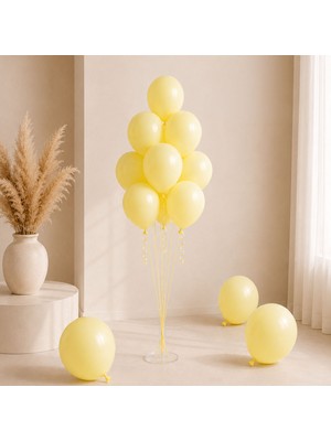 BeySüS Fil Dişi Renk Lateks Pastel Balon (30 Cm) - 100 Adet