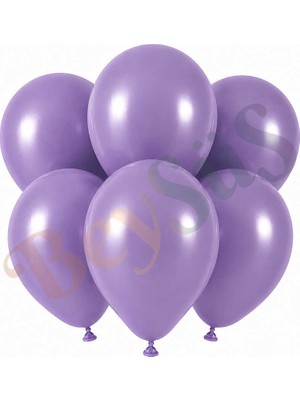 BeySüS Lavanta Renk Lateks Retro Balon (30 Cm) - 6 Adet