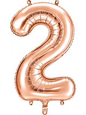 BeySüS 2 Rakam Folyo Balon Rose Gold Rengi (76 Cm)
