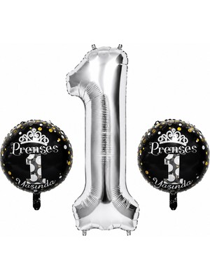 BeySüS Prenses 1 Yaşında Set Folyo Balon