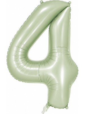 BeySüS 4 Rakam Folyo Balon Yeşil Rengi (76 cm)