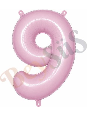 BeySüS 9 Rakam Folyo Balon pembe Rengi (76 cm)