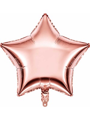 BeySüS Yıldız Folyo Balon Rose Gold (18 inc)