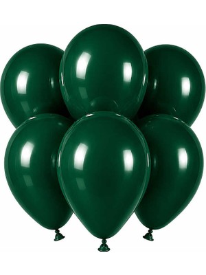 BeySüS Zümrüt Yeşil Renk Lateks Pastel Balon (30 Cm) - 6 Adet