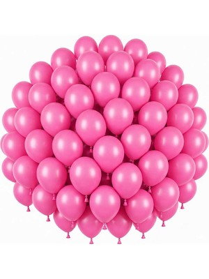 BeySüS Pembe Renk Lateks Pastel Balon (30 Cm) - 50 Adet