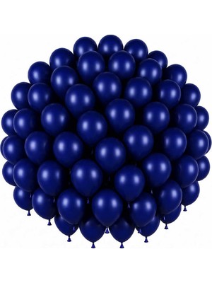 BeySüS Lacivert Renk Lateks Pastel Balon (30 Cm) - 50 Adet