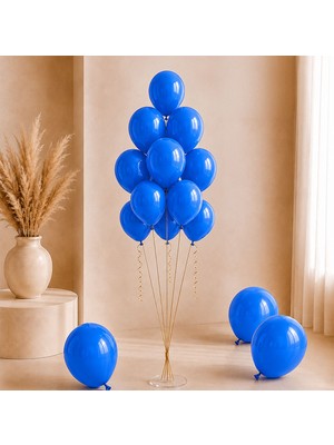 BeySüS Mavi Renk Lateks Pastel Balon (30 Cm) - 100 Adet