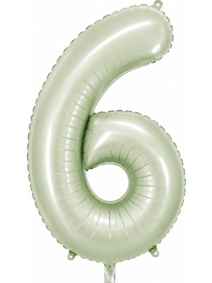 BeySüS 6 Rakam Folyo Balon Yeşil Rengi (76 cm)