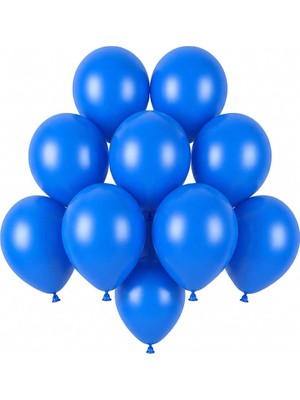 BeySüS Mavi Renk Lateks Pastel Balon (13 Cm) - 10 Adet