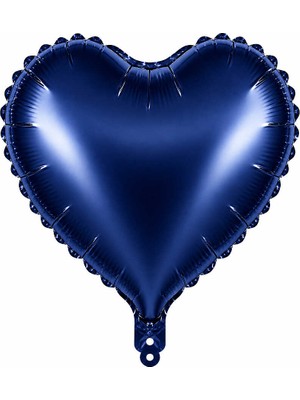 BeySüS Kalp Folyo Balon Lacivert (18 Inc)