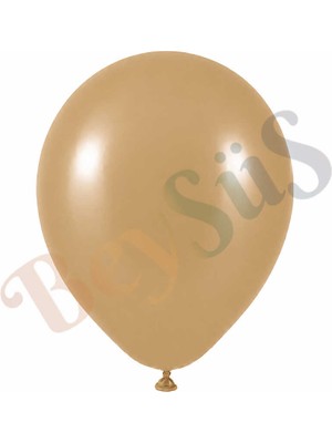 BeySüS Çöl Kumu Renk Lateks Retro Balon (60 Cm) - 1 Adet