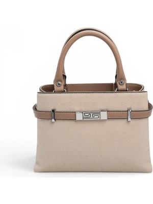 Silver Polo Bej - Latte Fashion Kadın El Çantası SP1149