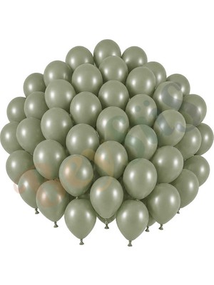 BeySüS Ada Çayı Renk Lateks Retro Balon (30 cm) - 50 Adet