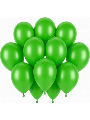 BeySüS Yeşil Renk Lateks Pastel Balon (30 Cm) - 12 Adet