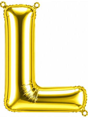 BeySüS L Harfi Folyo Balon Altın Rengi (36 Cm)