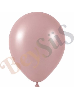 BeySüS Toz Pembe Renk Lateks Retro Balon (60 Cm) - 1 Adet