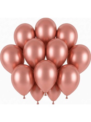 BeySüS Rose Gold Renk Lateks Pastel Balon (30 cm) - 12 Adet