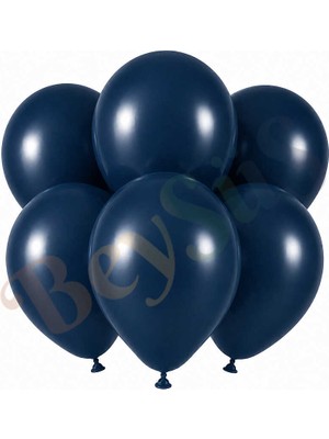 BeySüS Derin Okyanus Renk Lateks Retro Balon (30 Cm) - 6 Adet