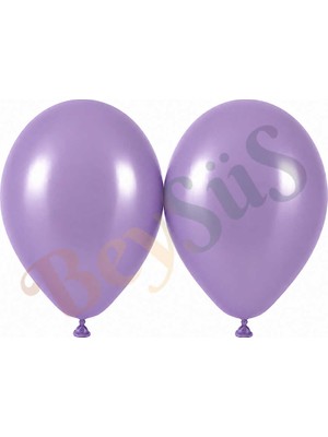 BeySüS Lavanta Renk Lateks Retro Balon (50 Cm) - 2 Adet