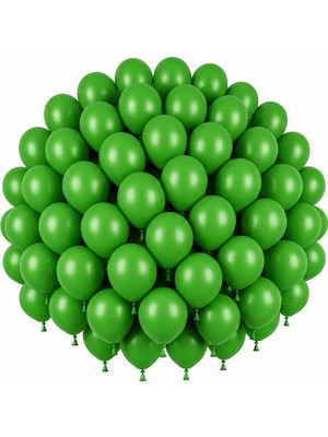 BeySüS Yeşil Renk Lateks Pastel Balon (30 Cm) - 50 Adet