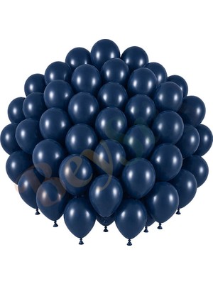 BeySüS Derin Okyanus Renk Lateks Retro Balon (30 Cm) - 50 Adet