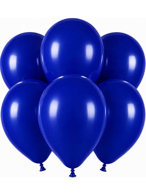 BeySüS Lacivert Renk Lateks Pastel Balon (30 Cm) - 6 Adet