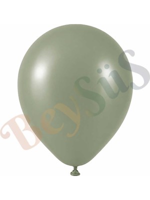 BeySüS Ada Çayı Renk Lateks Retro Balon (60 Cm) - 1 Adet