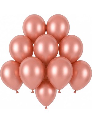 BeySüS Rose Gold Renk Lateks Pastel Balon (13 cm) - 10 Adet