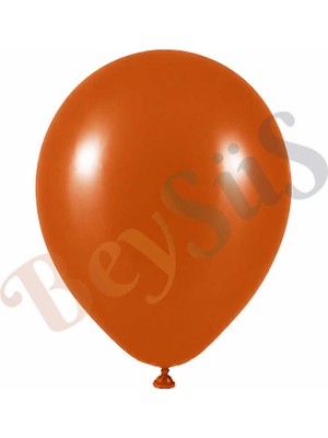 BeySüS Yanık Turuncu Renk Lateks Retro Balon (60 Cm) - 1 Adet
