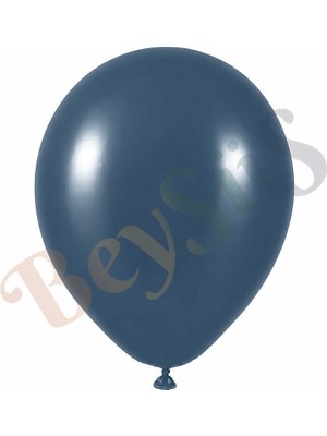 BeySüS Fırtına Mavisi Renk Lateks Retro Balon (60 Cm) - 1 Adet