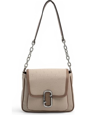 Silver Polo Bej - Latte Fashion Kadın Omuz Çantası SP1147