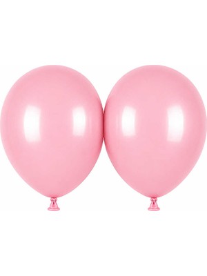BeySüS Pembe Renk Lateks Makaron Balon (45 Cm) - 2 Adet