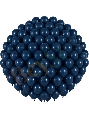 BeySüS Derin Okyanus Renk Lateks Retro Balon (30 Cm) - 100 Adet