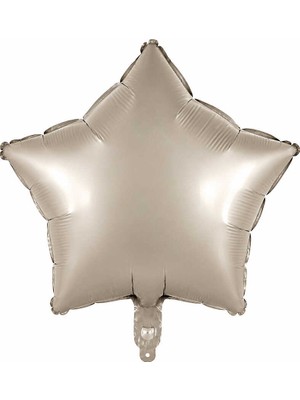 BeySüS Yıldız Folyo Balon Krem (18 inc)
